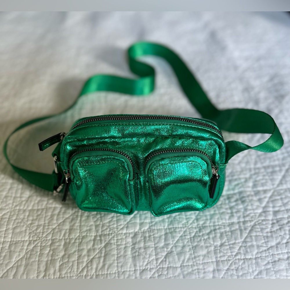Metallic green Promod small purse